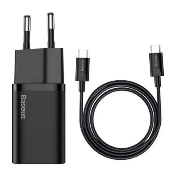 Baseus Super Si Pd 25 W Siyah Type-C Kablolu Hızlı Şarj Aleti