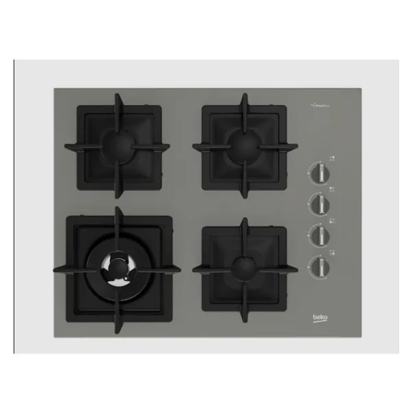 Beko BOCD K 6510 DWYG Gri Wok Gözlü Cam Ankastre Ocak