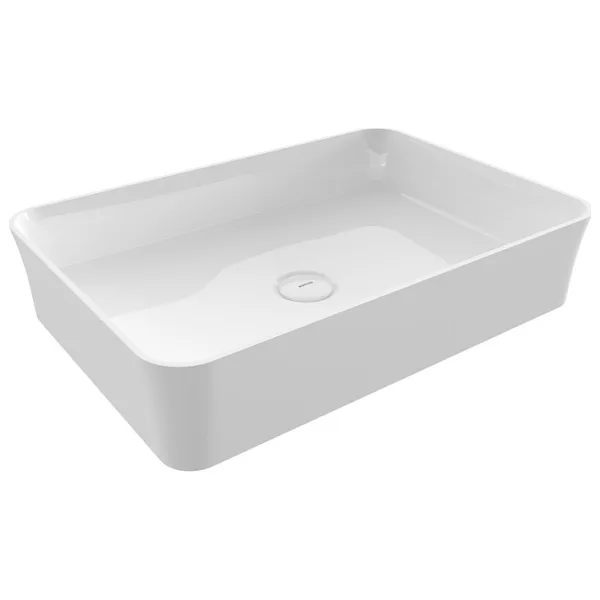 Bocchi Sottile Slim Line 1476-001-0125 55 cm Parlak Beyaz Tezgah Üstü Lavabo
