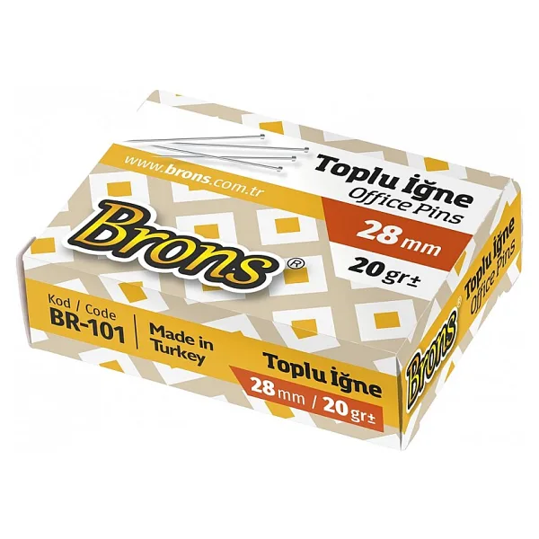 Brons BR-101 28 mm 20 gr Toplu İğne