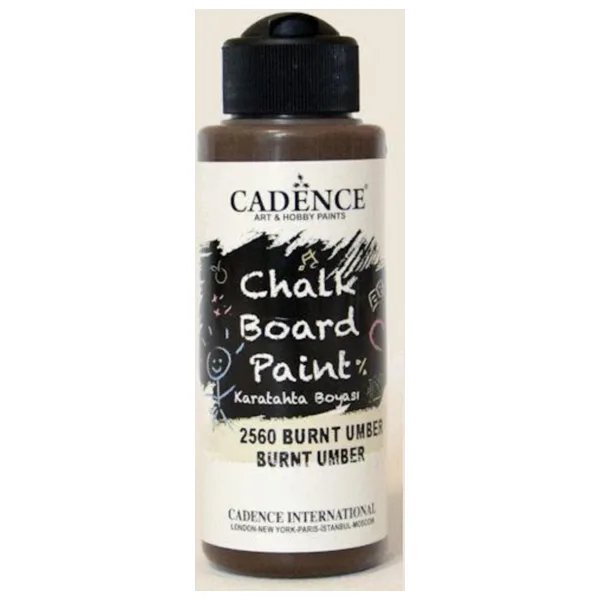 Cadence Chalkboard Paint 120ml Kara Tahta Boyası 2560 Burnt Umber