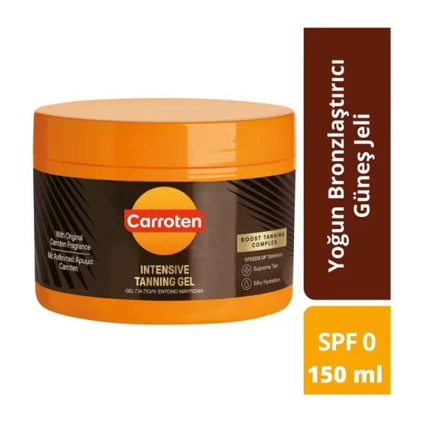 Carroten 150 ml Yoğun Bronzlaştırıcı Güneş Jeli Hızlı Bronzlaşma İçin Özel Formül