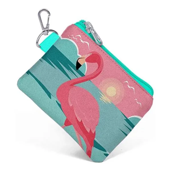 Coral High Pembe Flamingo Bozuk Para Çantası - Kız