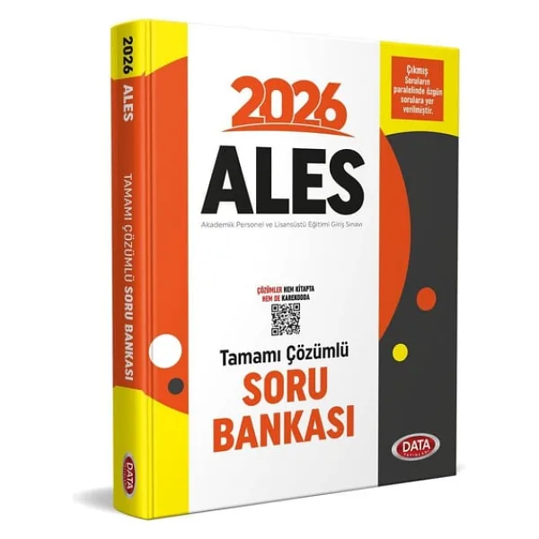 Data Yayınları 2026 ALES Tamamı Çözümlü Soru Bankası