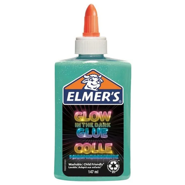 Elmer's Karanlıkta Parlayan Slime Mavi Yapıştırıcı 147 ml