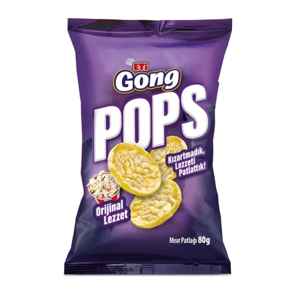 Eti Gong Pops Mısır ve Pirinç Patlağı 80 gr