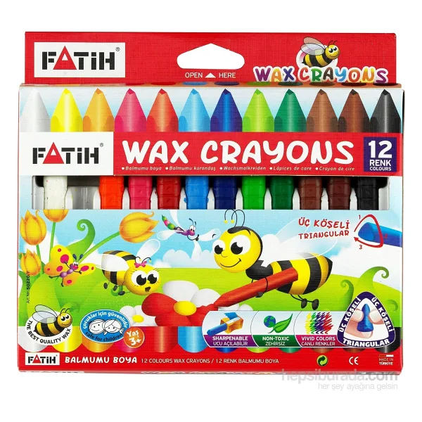 Fatih Wax Jumbo 12'li Mum Boya