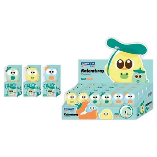 Gıpta Kalemtraş Cute Chick 3D 1521 (24 Lü Paket)