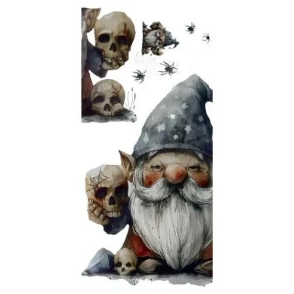 Gotik Cüce Ve Kafatası Duvar Sticker Seti