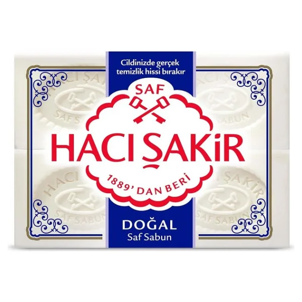 Hacı Şakir Doğal Geleneksel Beyaz Sabun (4 Adet) - standart