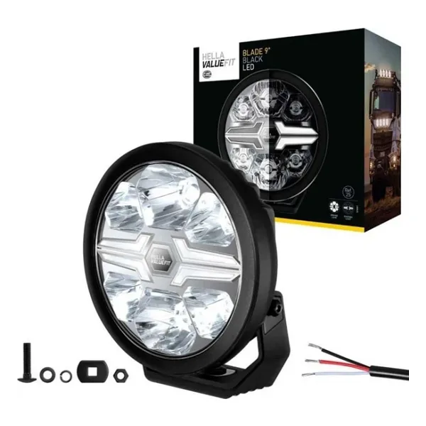 Hella Off-Road Valuefit Blade Led Uzun Far Siyah 17W 9" Beyaz Isik 1Fj357199-041