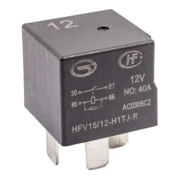 HFV15/12-H1TJ-R 12V 40A Otomotiv Rölesi 4-Pin