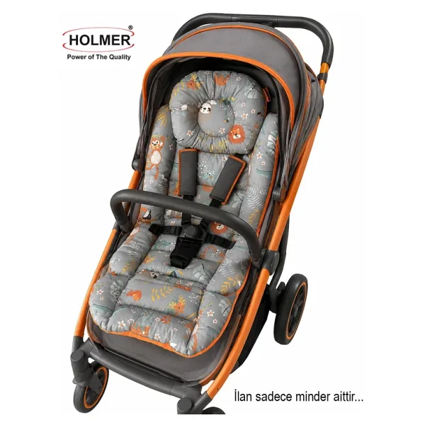 Holmer Organik Pamuklu Ortapedik Bel Destekli Bebek Arabası Minderi