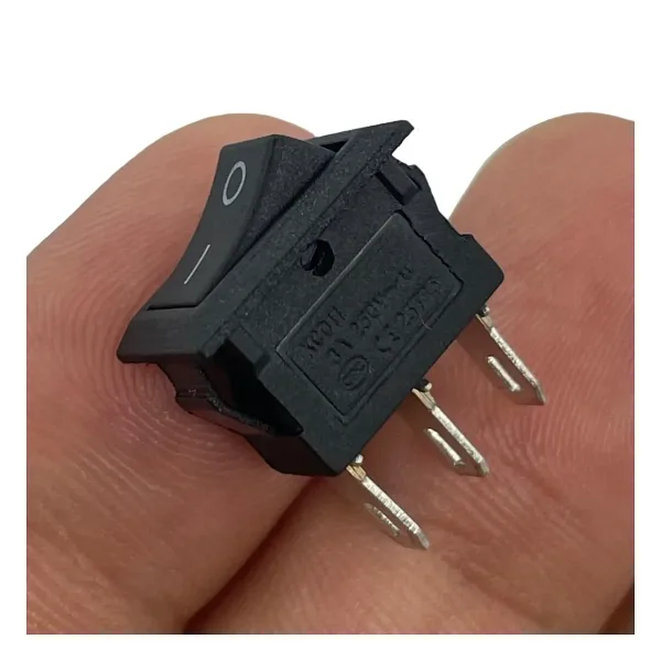 IC-125B-3 Mini Dikdörtgen Işıksız On-Off Anahtar 3 Pin