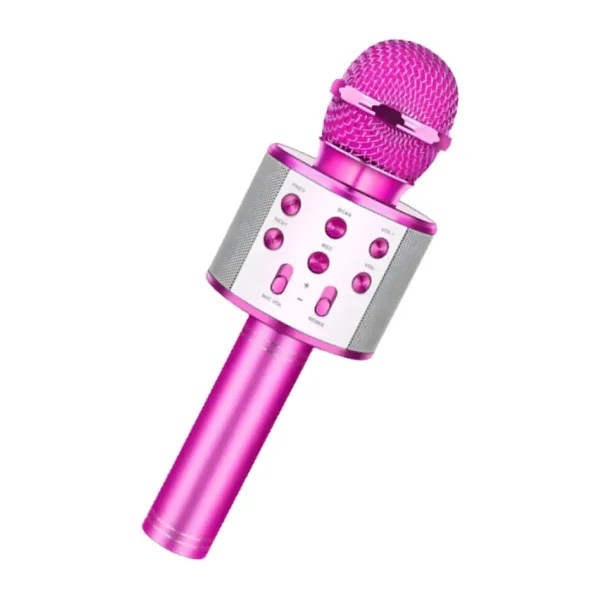 Kenko Karaoke Mikrofon Pembe Renk Bluetooth Hoparlör Hafıza Kartı Usb Aux Giriş Destekli Hadi Söyle Efsane