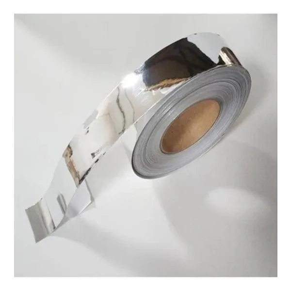 Krom Nikelaj Bant Yapışkanlı Araç Çıta Direk Kaplama Folyosu 5 Cm X 5 Metre