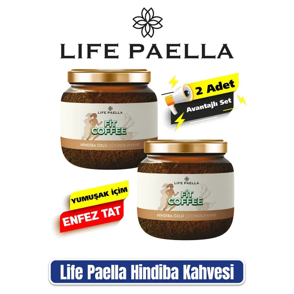 Life Paella 2 Adet Hindiba Kahvesi Detox Kahve 2x 150 gr - Öğütülmüş