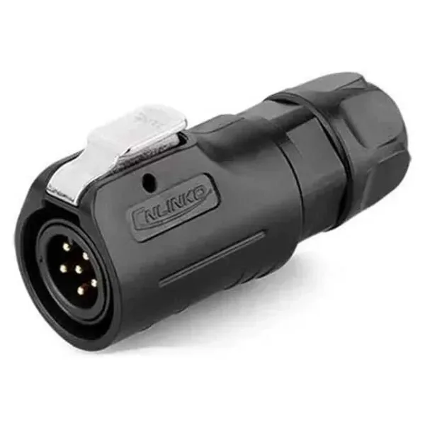 LP-12-C06PE-02-001 6-Pin Su Geçirmez Konnektör - Erkek