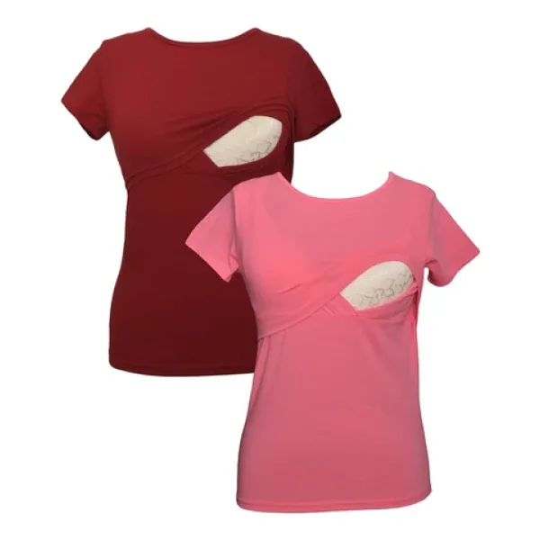 LuvmaBelly MYRA2502_2504 Emzirme tshirt seti