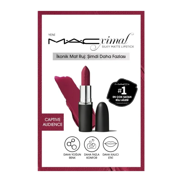 M.A.C Macximal Silky Matte Captive Audience Stick Ruj