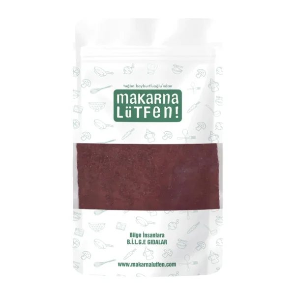 Makarna Lütfen Kırmızı Pancar ve Mor Havuç Kurusu Tozu (90 Gram)
