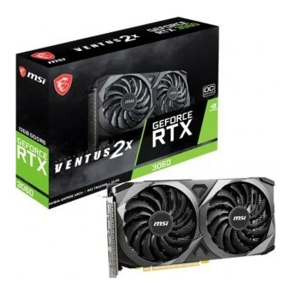 MSI RTX 3060 Ventus 2X 12G OC 192 Bit GDDR6 12 GB Ekran Kartı