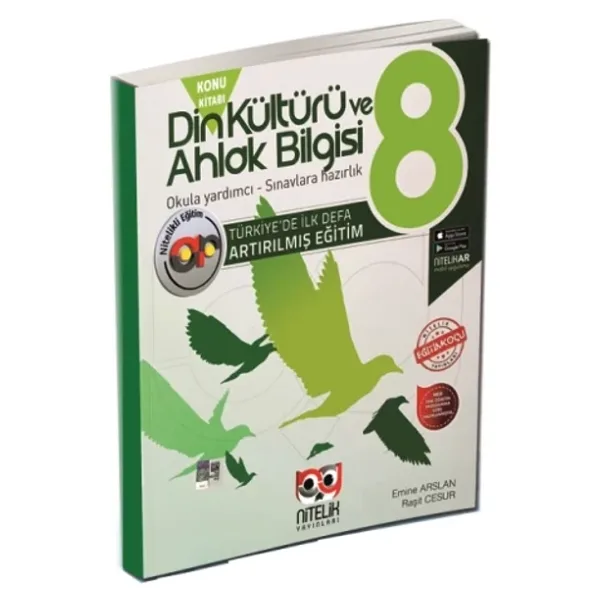 Nitelik Yayınları 8. Sınıf Din Kültürü ve Ahlak Bilgisi Artırılmış Konu Kitabı