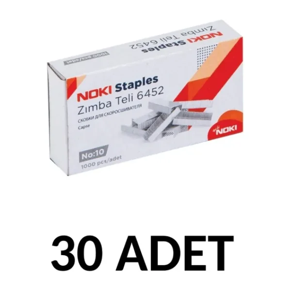 Noki 30 Adet Küçük Boy Zımba Teli No:10 Cu 1000'li