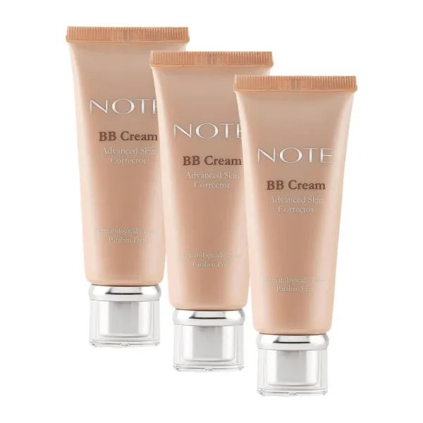 Note Cosmetics BB Cream 02 SPF 15 Nemlendirici Etkili Yoğun Kapatıcı BB Krem (3 paketi)