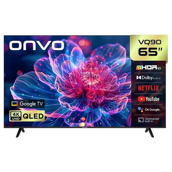 Onvo 65VQ90F3UA 4K Ultra HD 65" 165 Ekran Uydu Alıcılı Google Smart QLED TV