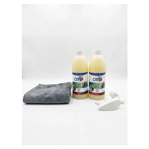 OTO55 2 Adet Seramik Etkili Cila 720 ML + 40x60 Lucid Mikrofiber Bez Hediye