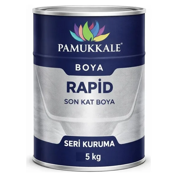 Pamukkale 1510 Rapid Endüstriyel Boya 5 Kg Mat Siyah