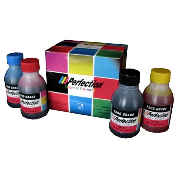 Perfection Resimli Pasta Yazıcıları İçin Yenilebilir Gıda Mürekkebi 4 x 100 ML