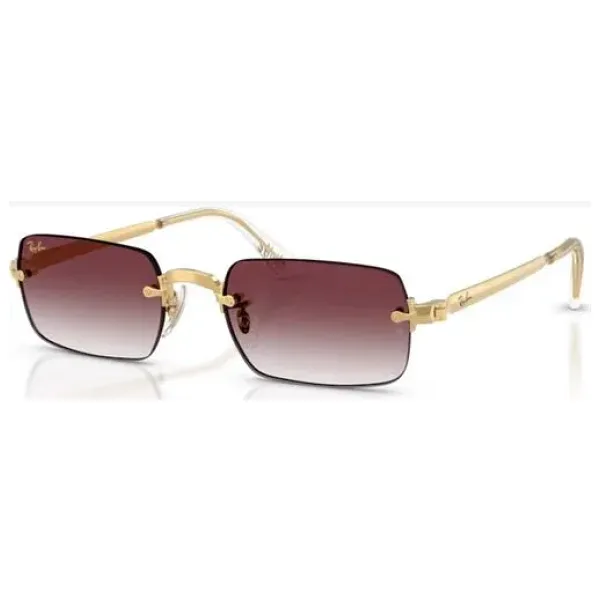 Ray-Ban By Asap Rocky 3928 001/8H Gold-Dark Violet Aynalı Güneş Gözlüğü