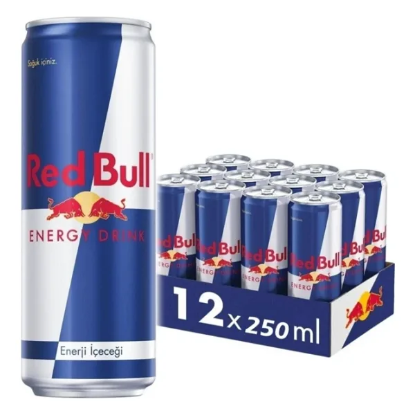 Red Bull Enerji Içeceği 250 Ml Original X 12 Adet