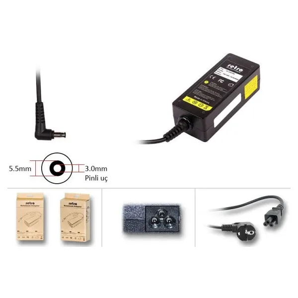 RETRO Samsung N Serisi 40W Netbook Adaptör RNA-SG01