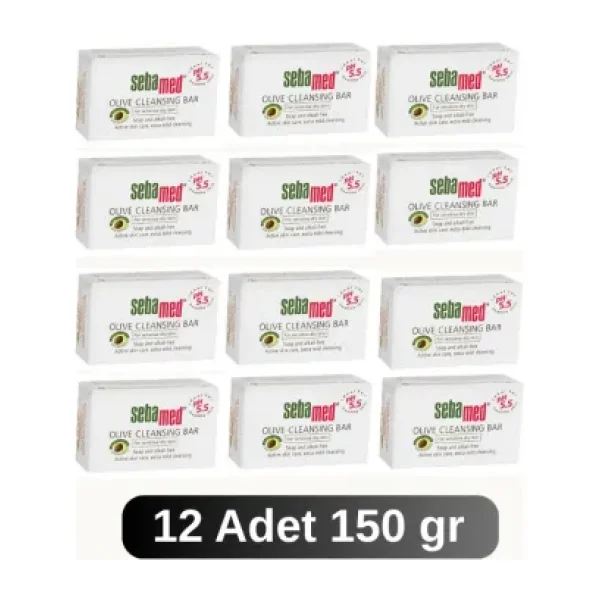 Sebamed Zeytinyağlı 150 gr 12 Adet Kompakt Sabun