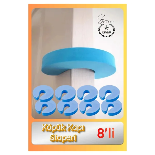 #Stoper 8'li Köpük Kapı Stoperi Parmak Sıkışması Önleyici Çocuk Güvenliği Koruyucu Yumuşak Ev Kreş