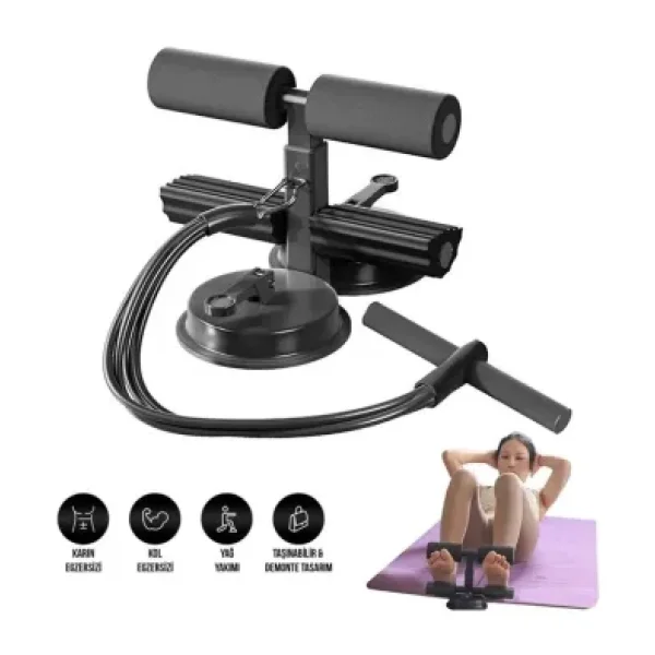 Sunup SN-29962 Çift Vantuzlu Ev Tipi 3 Kademe Boy Ayarlı Mekik - Karın Egzersiz Aleti
