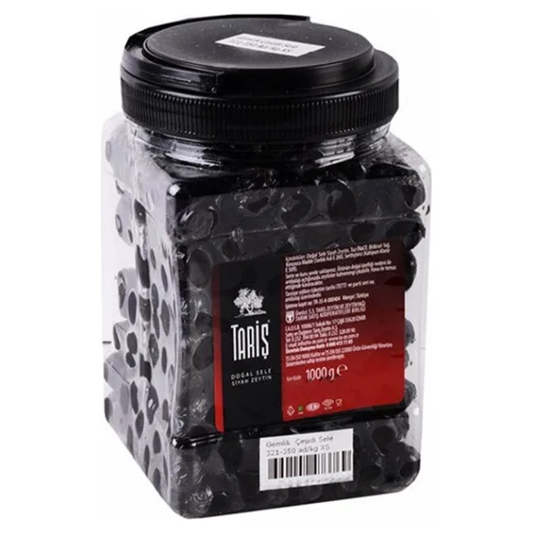 Tariş Gemlik Sele Siyah Zeytin 1000GR 321-380 Adet - 1 kg