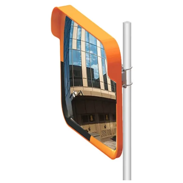 Trafik Aynası Otopark Giriş Çıkış Aynası Bombeli Güvenlik Aynası 60X80 Cm Ve 3M Ayna Direği 12248 Tga+D01-3M