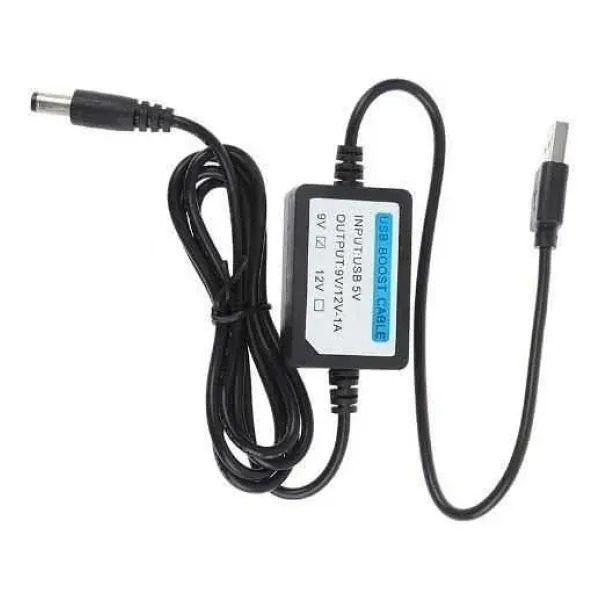 USB 5V - 9V 1A Voltaj Yükseltici Booster 1m