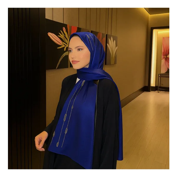 VIEN POLO Jan Jan Model Abiye Şal - Şık ve Zarif Düğmeli Abiye Şal