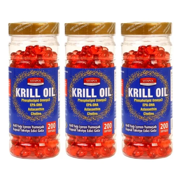 Vitapol Krill Oil 200 Kapsül 3'lü