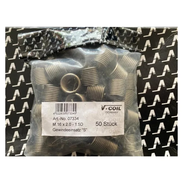 Völkel M16X2.0-1.5D Helicoil Yay V-Coıl 50 Adet