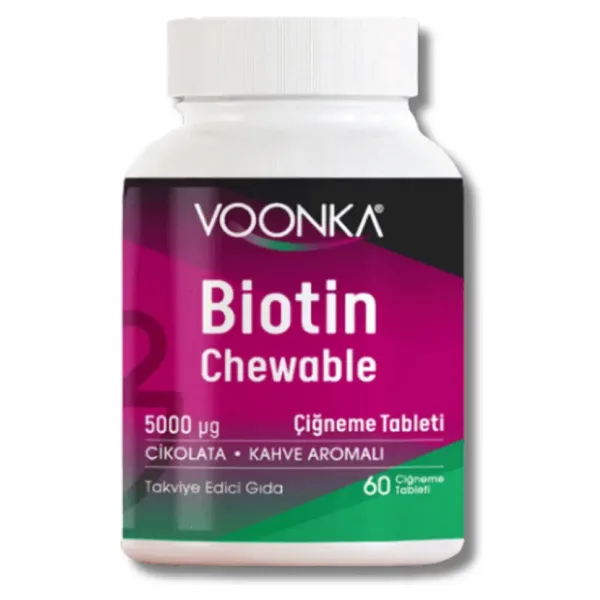 Voonka Biotin Chewable 60 Çiğneme Tableti