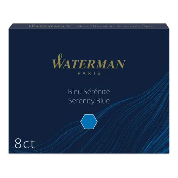 Waterman 8'li Dolma Kalem Kartuşu Mavi