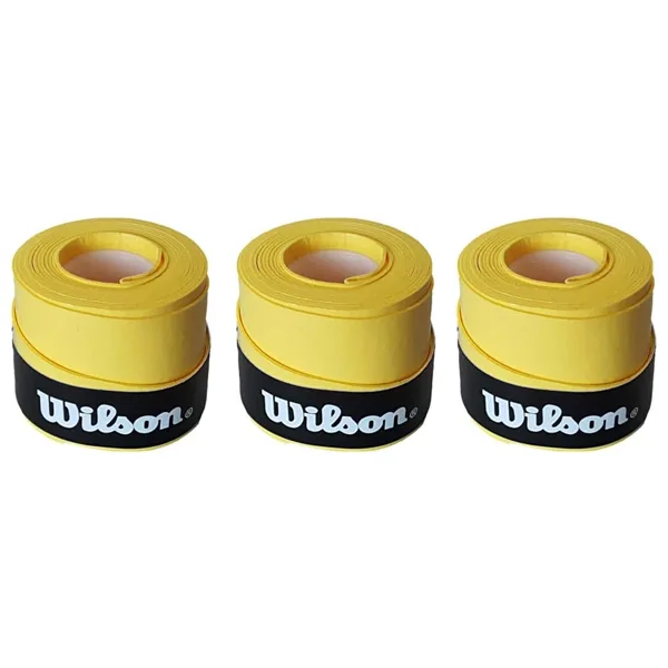 Wilson Comfort Bowl O'Grips Overgrip 3 Adet Grip Tenis Raketi Gribi (Sarı)