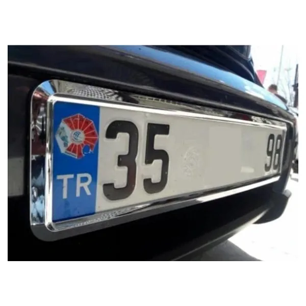 Yeni Nesil Krom Plakalık 2 Adet Krom Plaka Altlığı 299684613