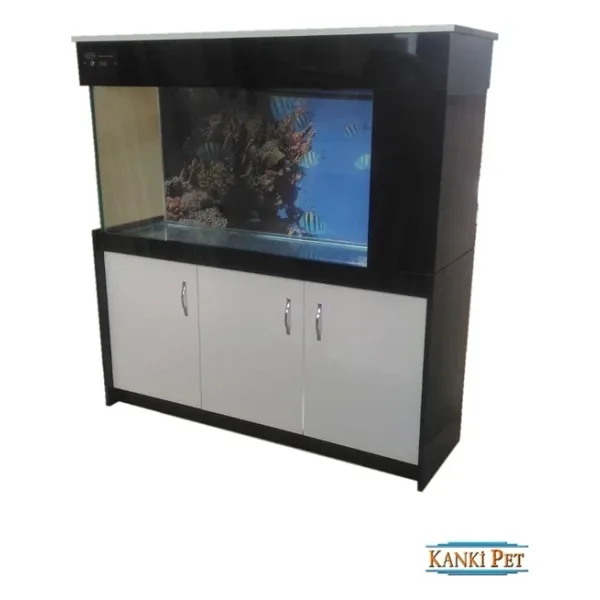 135 Cm Yandan sumplı Mobilyalı Akvaryum kumandalı Led Aydınlatmalı